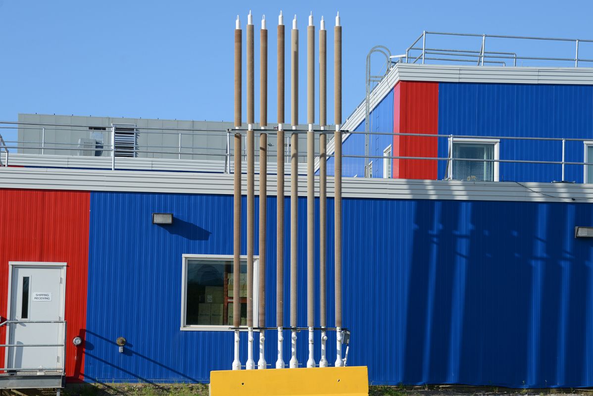 10B Thermosyphon Foundation At Regional Hospital To Cool Permafrost In Inuvik Northwest Territories